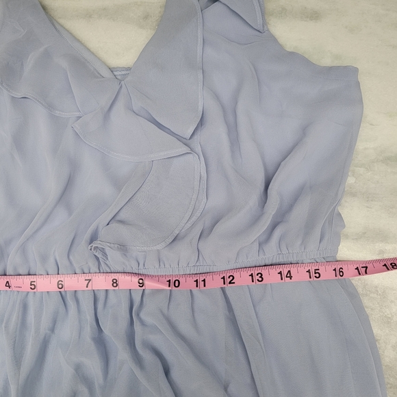 Lc Lauren Conrad | Ombré Chiffon Maxi Dress Sz L - Picture 4 of 5